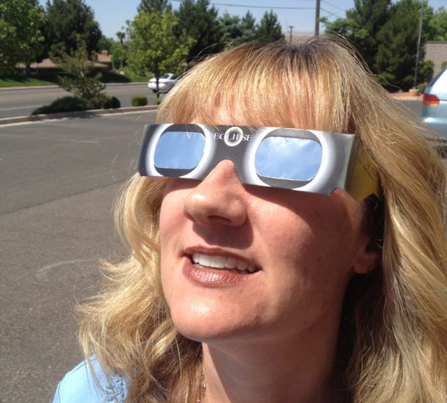 Solar viewing glasses; dates with the sun eclipse your vision St