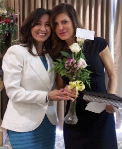 UBW Award winner Paula Temple, left, with Blanca Martineau, Feb. 10, 2015 | Photo by Rhonda Tommer, St. George News