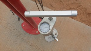 Tools included at the bicycle fix-it station, called a "fixtation," installed at the Bear Claw Poppy Trailhead at the end of Navajo Drive in the Bloomington neighborhood of St. George. Ryan Jensen raised funds put in the work to install the station as part of his Eagle Scout Project. St. George, Utah, April 23, 2015 | Photo by Joyce Kuzmanic, St. George News