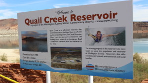 Welcome to Quail Creek reservoir, Hurricane, Utah, Sept. 21, 2015 | Photo by Mori Kessler, St. George News