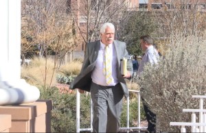 Attorney Gary Pendleton arrives at 5th District Court to represent Brian Stephens in falsifying a police report case, St. George, Utah, Jan. 26, 2016 | Photo by Sheldon Demke, St. George News
