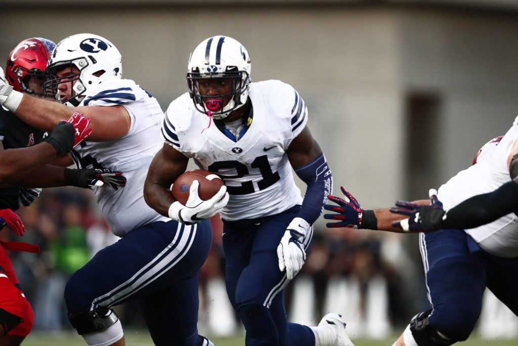 Jamaal Williams is the Y's all-time leading rusher, file photo from BYU at Cincinnati, Cincinnati, Ohio, Nov. 5, 2016 | Photo by BYU Photo