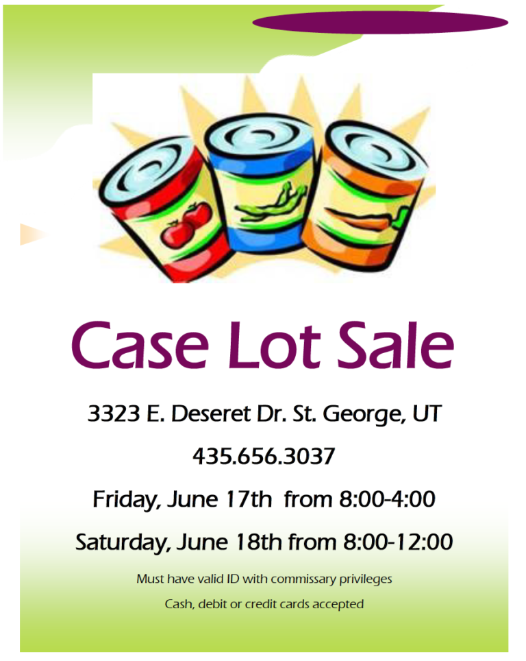 Air Force ‘Case Lot Sale’ comes to Southern Utah for military people