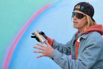 TJ Eisenhart talks about the new downtown mural, March 23, 2022, St. George, Utah | Photo by Jessi Band, St. George News