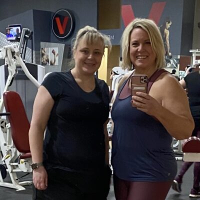 Amy Ann Spiers and RuthAnn Beardsley pose at the gym, location and date unspecified | Photo courtesy of RuthAnn Beardsley, St. George News