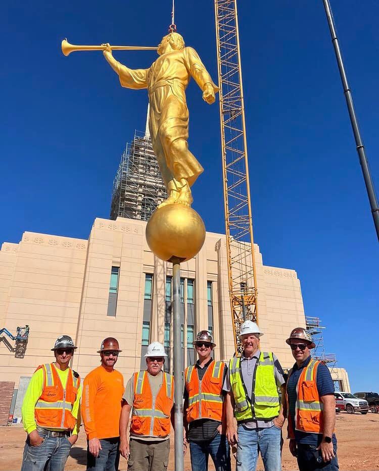 ‘An angel from on high’ Red Cliffs Temple receives a heavenly addition