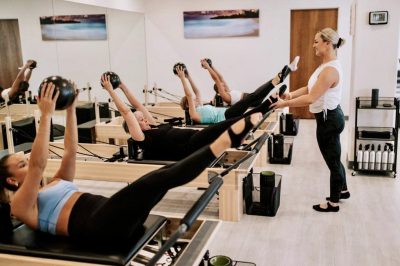 Sheridan St. Claire trains clients at Symmetry Pilates, St. George, Utah, date unspecified | Photo courtesy of Sheridan St. Claire, St. George News