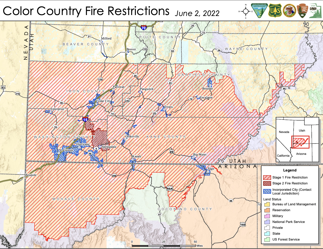 Increase in seasonal danger prompts issuance of fire restrictions