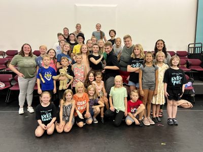 The cast of "Peter Pan Jr" poses for a photo during rehearsal, July 21, 2022, St. George, Utah | Photo by Jessi Bang, St. George News