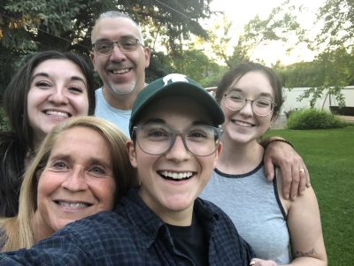 Maggie Cappiello poses with her parents and two siblings, location and date unspecified | Photo courtesy of Maggie Cappiello, St. George News