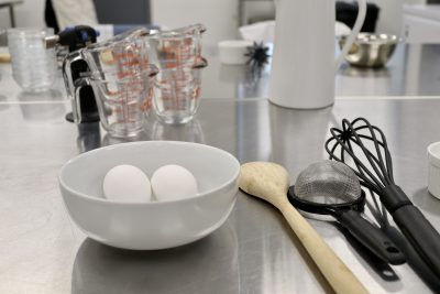 Ingredients and utensils are laid out for The Little Bakery baking class, St. George, Utah, Sept. 7, 2022 | Photo by Jessi Bang, St. George News
