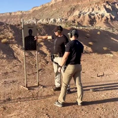 Rustin Staheli instructs during a training course by Modern Shooting Solutions, location and date unspecified | Photo courtesy of Rustin Staheli, St. George News