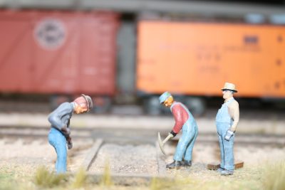 Jim Harper's indoor model train display features railroad workers, Santa Clara, Utah, Nov. 1, 2022 | Photo by Jessi Bang, St. George News