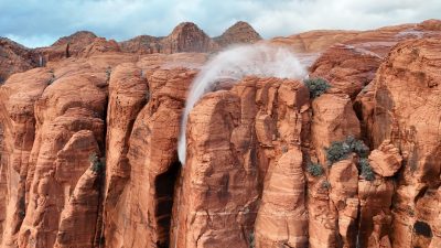 Southern Utahn captures waterfalls that appear to flow in reverse - St George News