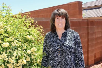 Melanoma survivor Vera Dooley smiles for the camera at her home in Ivins, Utah, April 26, 2023 | Photo by Jessi Bang, St. George News