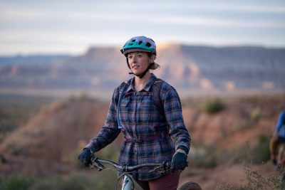 Kelsey Grunigen leads a mountain bike tour, location and date unspecified | Photo courtesy of Kelsey Grunigen, St. George News