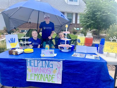 The Helping Hands Lemonade Stand raises money for the charity To Ukraine with Love, St. George, Utah, circa June 2023 | Photo courtesy of Cassie Riding, St. George News