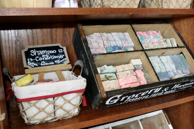 Homemade soaps and other products by Sandy Feet Soap Company are seen inside Lucy Cook's home in St. George, Utah, July 5, 2023 | Photo by Jessi Bang, St. George News