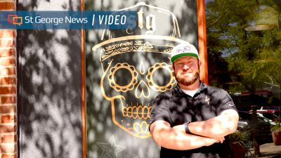 Pica Rica BBQ owner Jason Neeley stands outside his restaurant in St. George, Utah, July 6, 2023 | Photo by Jessi Bang, St. George News