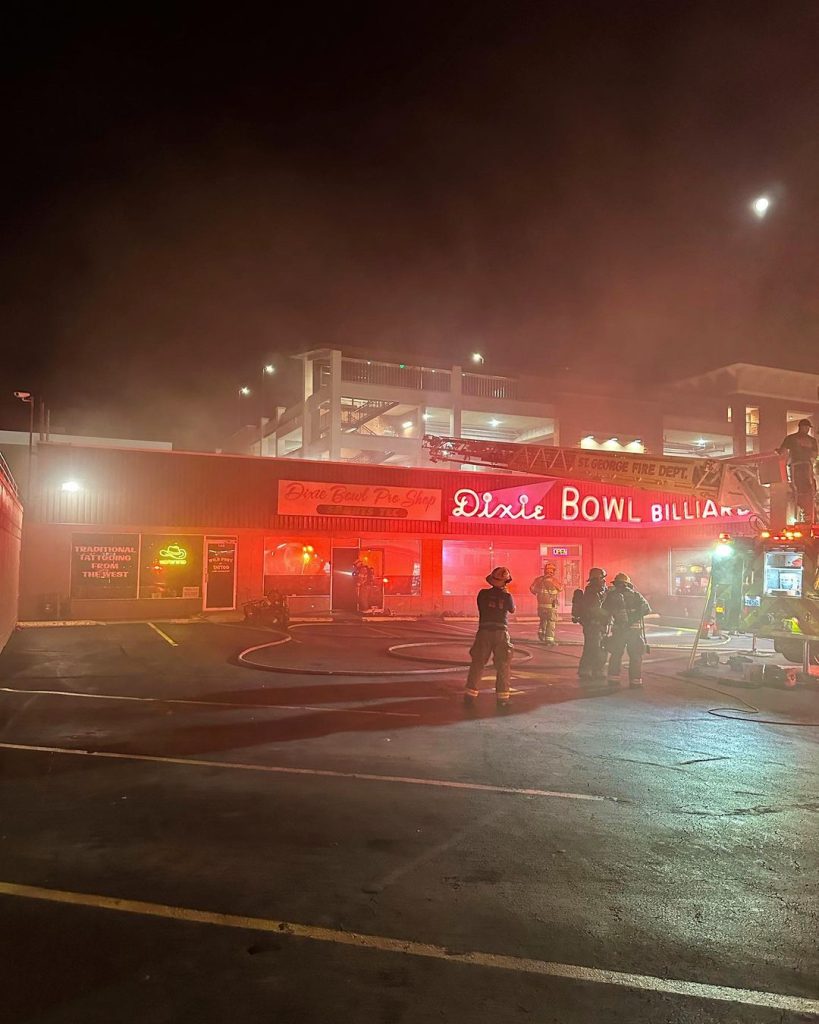 Fire rips through pro shop at Dixie Bowl in St. George; alleys to re-open  after clean-up – St George News