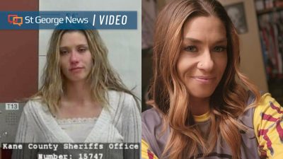 A before and after photo of Bree Dutton's active addiction and sobriety is pictured | Photo courtesy of Bree Dutton, St. George News