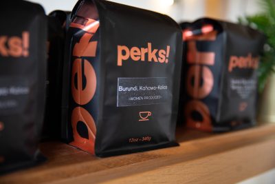 Perks! Coffee sits on a shelf, location and date unspecified | Photo courtesy of Indigo Klabanoff, St. George News