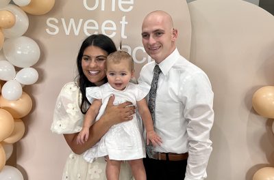 Colten St John, a recipient of the 2023 Scare Wash proceeds, takes a photo with his family, location and date unspecified | Photo courtesy of Rachelle Peterson, St. George News