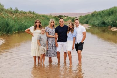 Justin Prince takes a photo with his wife and kids, location and date unspecified | Photo courtesy of Elizabeth Cole, St. George News