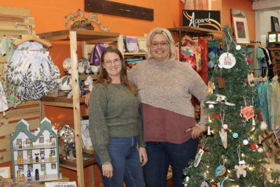 Artisan/ MoFACo Store Manager Kierstin Madsen and MoFACo founder and owner Kay Puzey take a photo together in St. George, Utah, Nov. 21, 2023 | Photo by Jessi Bang, St. George News