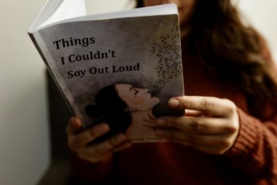 Anabel Munoz reads her book "Things I Couldn't Say Out Loud", location and date unspecified | Photo courtesy of Anabel Munoz