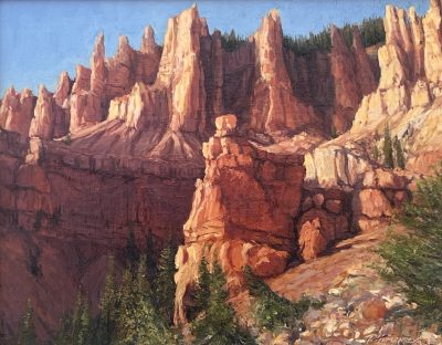 A landscape painting by Travis Humphreys is pictured | Photo courtesy of Travis Humphreys, St. George News