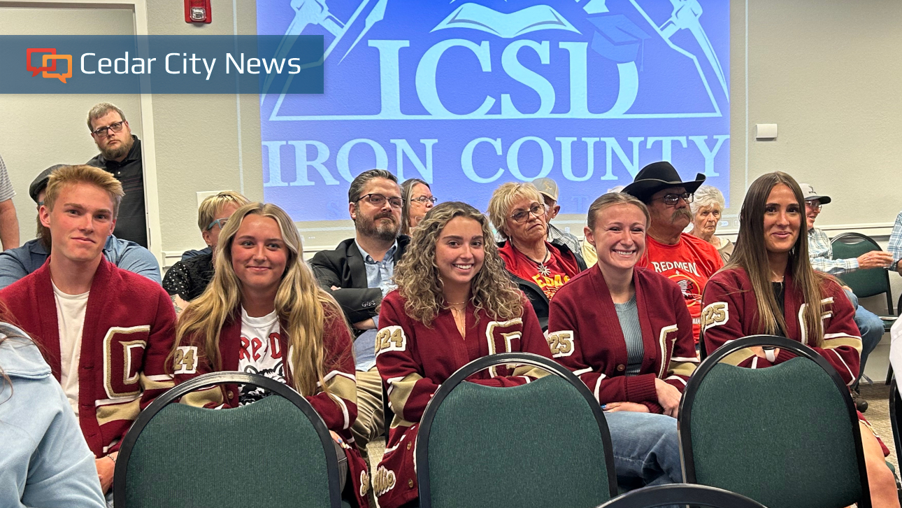 After spirited public discussion, 4-3 vote by school board, ‘Reds’ will remain at Cedar High School Photo