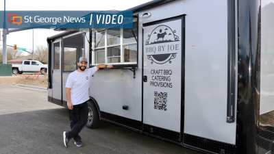 BBQ By Joe owner Joe Solomon opens his own food truck after vending at the St. George Downtown Farmers Market, Washington City, Utah, March 7, 2024 | Photo by Jessi Bang, St. George News