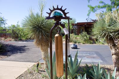 A bell by Lance Ludlow is created out of an old oxygen tank, Ivins, Utah, May 22, 2024 | Photo by Jessi Bang, St. George News