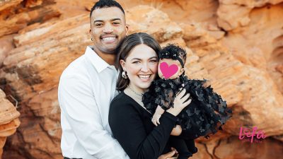 Lexie Dopp smiles for a family photo with her daughter who was born with a birth defect, location and date not specified | Photo courtesy of Lexie Dopp, St. George News