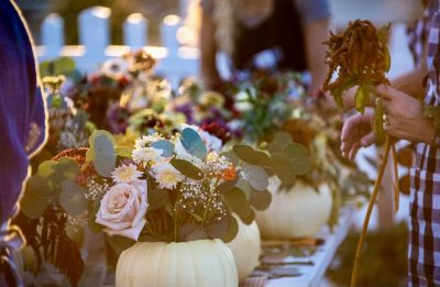 A fall pumpkin flower workshop takes place at The Flowering Cottage in St. George, Utah, date not specified | Photo courtesy of Jennica Bernett, St. George News