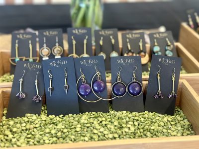 Wicked Daizy, an earing line by Daisy Hobbs, features a wide variety of gemstones and styles, Toquerville, Utah, June 19, 2024 | Photo by Jessi Bang, St. George News
