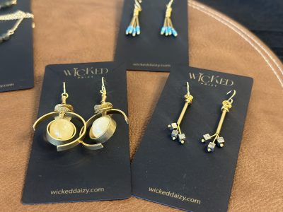 Wicked Daizy, an earing line by Daisy Hobbs, features a wide variety of gemstones and styles, Toquerville, Utah, June 19, 2024 | Photo by Jessi Bang, St. George News