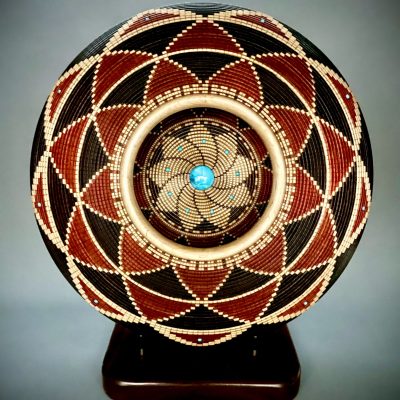 Wood-turning art by Ken Ragsdale features basket illusion work, location and date not specified | Photo courtesy of Ken Ragsdale, St. George News