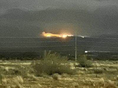 Lightning storms on Saturday sparked three wildfires across the Arizona Strip, St. George, Utah, July 14, 2024 | Photo courtesy of Eric Goold, St. George News