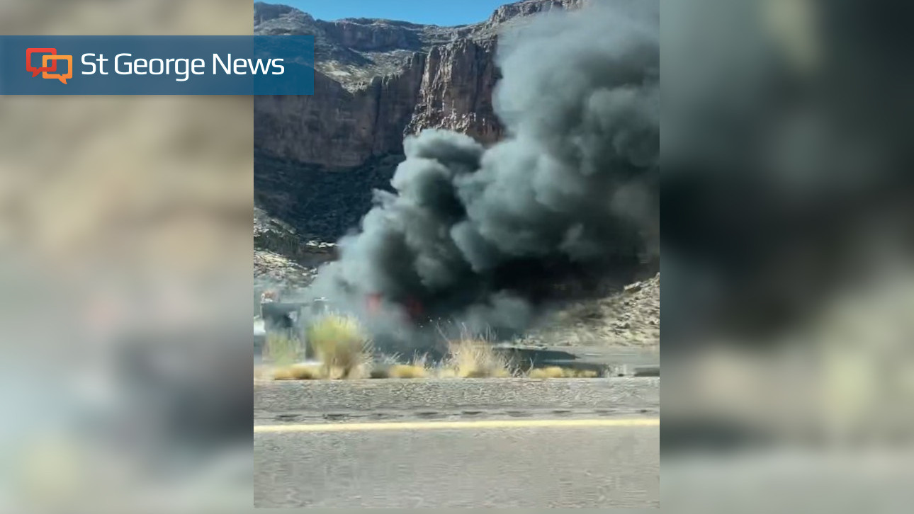 Travel advisory: Truck fire closes southbound I-15 near Cedar Pocket, Ariz. – St. George News