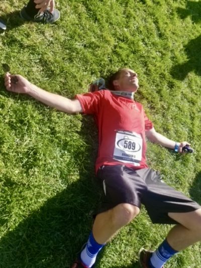 Brandon Christensen finishes a marathon, St. George, Utah, circa 2019 | Photo courtesy of Brandon Christensen, St. George News