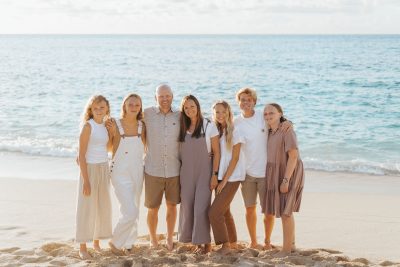 Jeff Wilson and his family pose for a family photo on the beach, location and date not specified | Photo courtesy of Jeff Wilson, St. George News